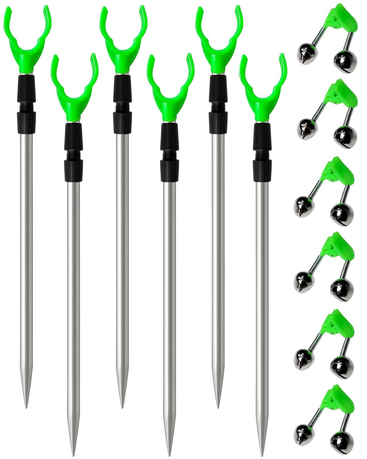 Fishing Rod Holder, Adjustable Telescopic Pole Telescopic, Black