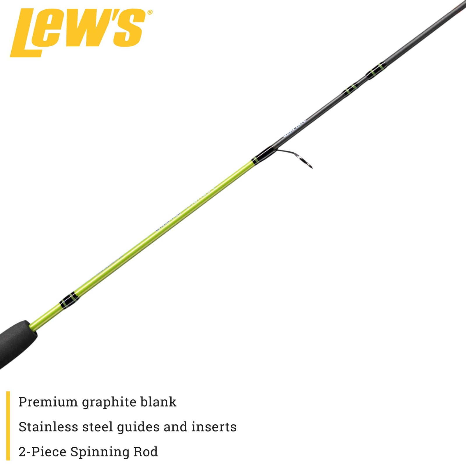 Lew’S Lews Crappie Thunder Spinning Rod 4-Foot 6-Inch 2-Piece Fishing Rod Light