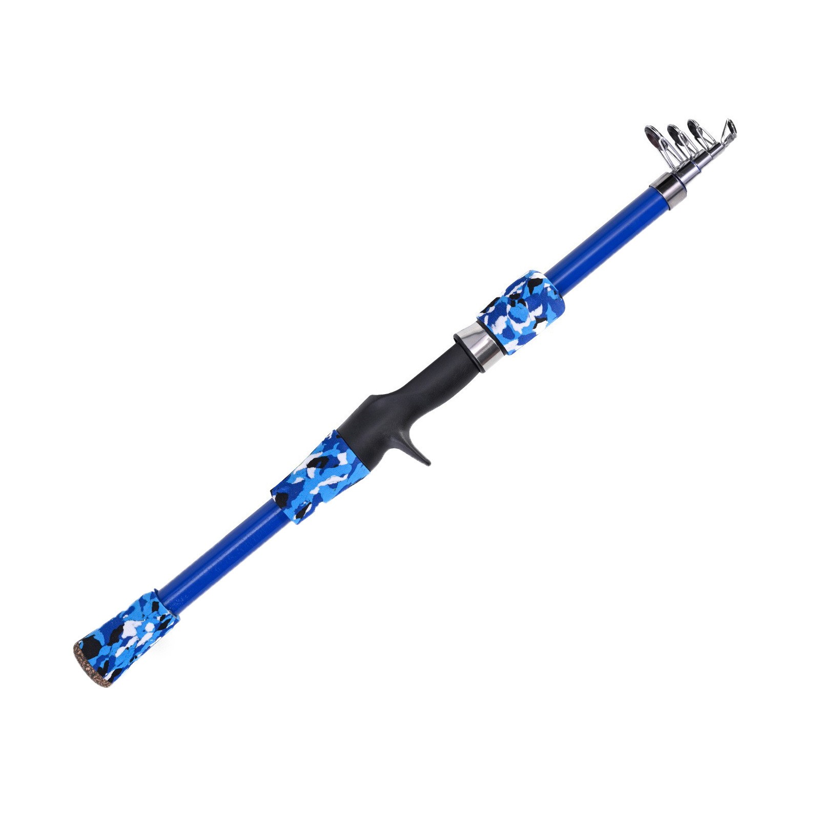 Fishing Rod Casting Rod Fiberglass Pole 1.3M/1.5M/1.8M Telescopic Portable