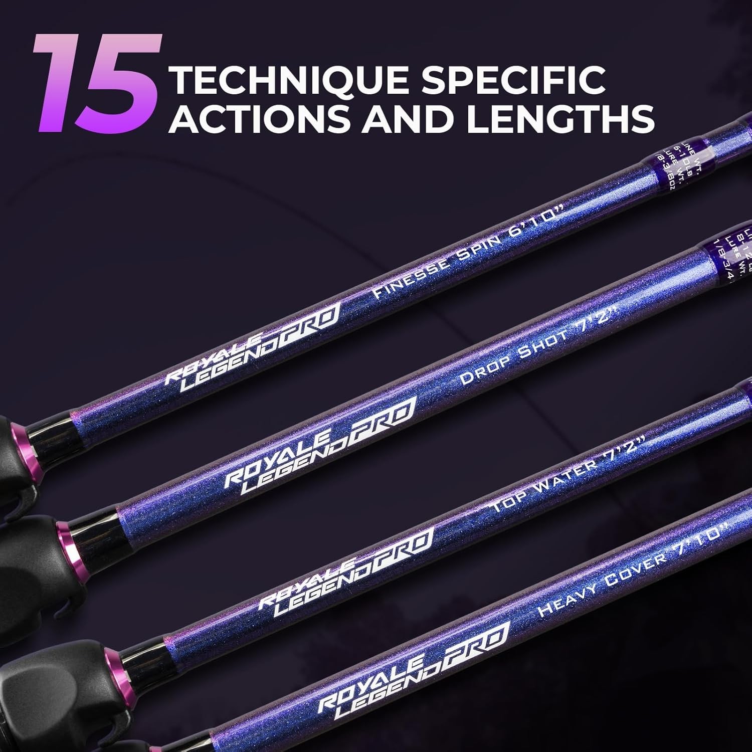 KastKing Royale Legend Pro Technique Bass Fishing Rods