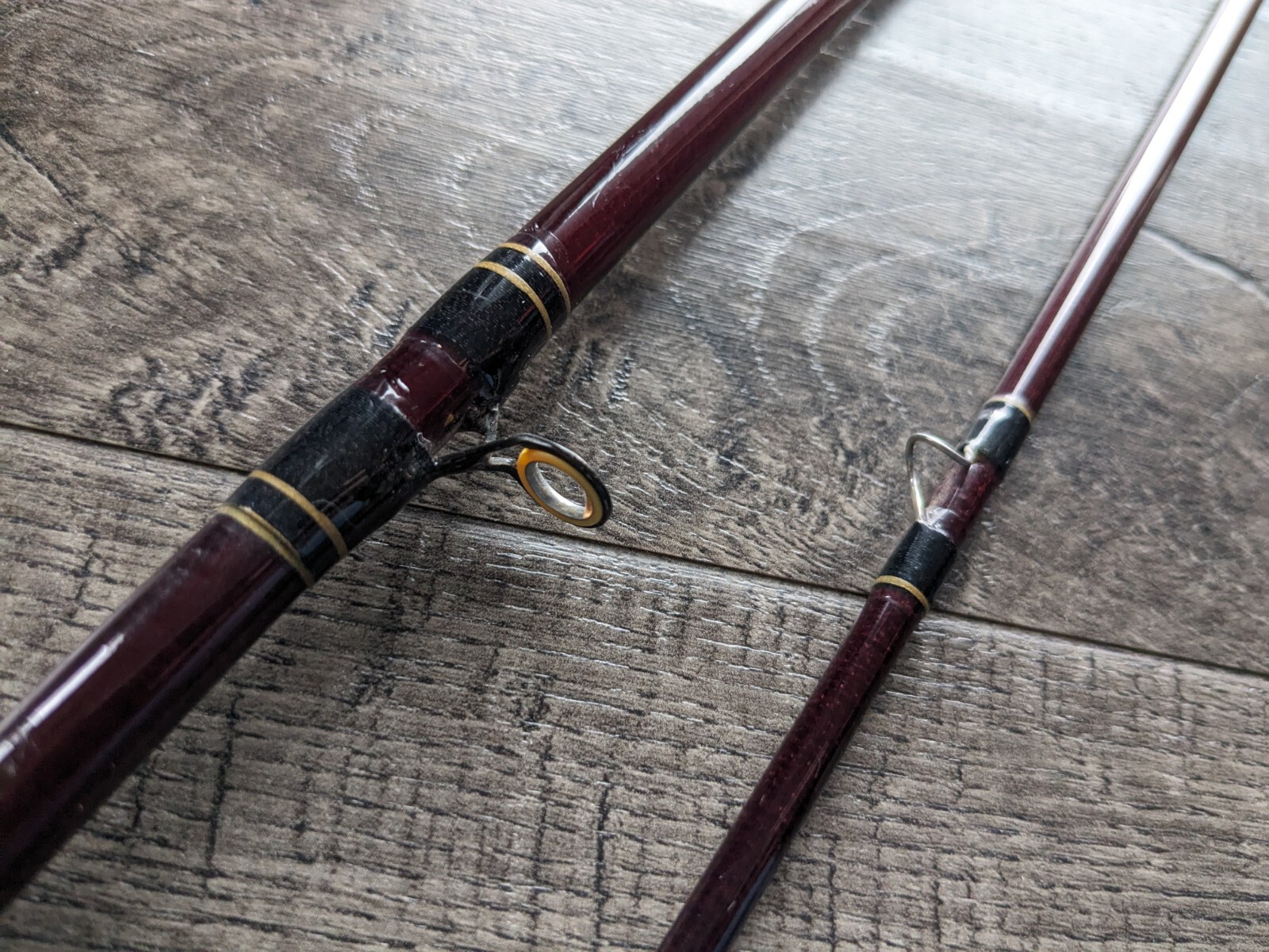 Vintage Daiwa APOLLO GOLD 1945 8’0″ 2PC Graphite Fly Fishing Rod Line #6/7