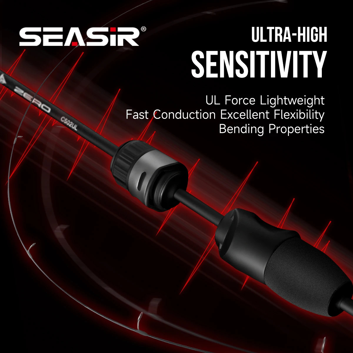 Seasir Zero 43g Fishing Rod BFS Ultralight Carbon Fiber 1.53M UL Lure Weight