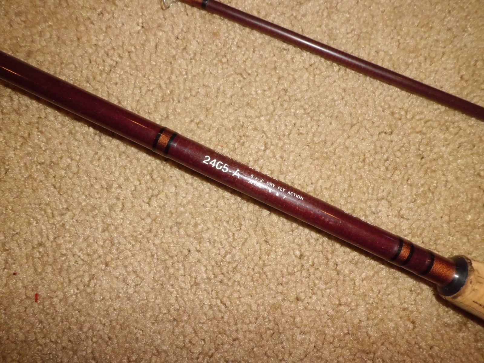 Vintage GARCIA 5-Star Conolon 2405-A Fly 8’6″ Rod made in USA- 6-7 fly wt