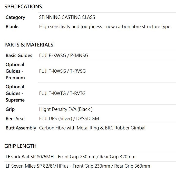 Sea VentureX SVX Rod Spinning Lagoon Fighter SP 82/8 MH+ P.E 5-8 R 0766