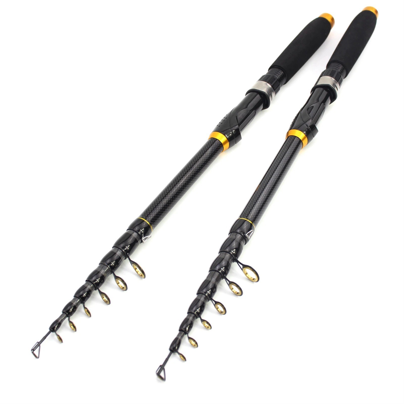 1.8m-3.6m Pocket Portable Carbon Fiber Fishing Rod New Telescopic Fishing Rod