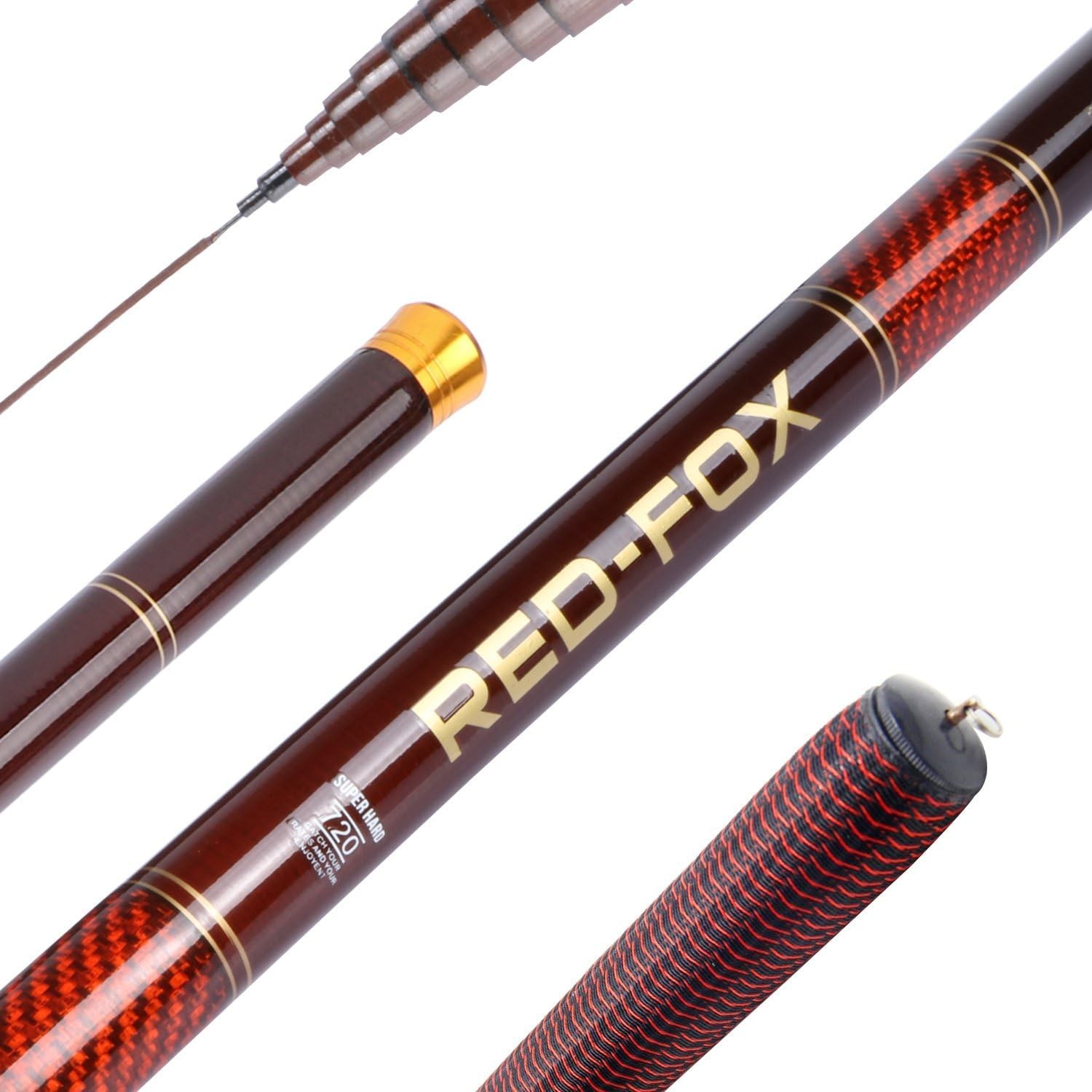 Goture Telescopic Tenkara Fishing Rod Kit 2Pcs Collapsible Crappie Rods 1 Piece