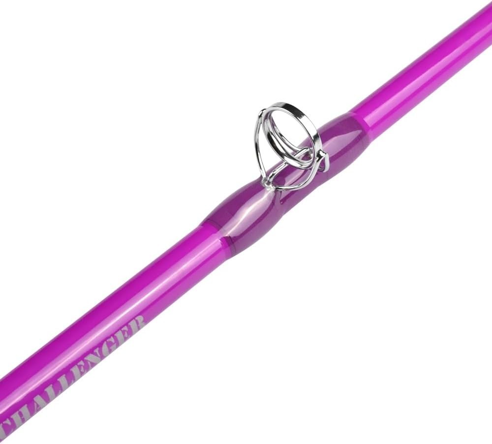 Catfish Fishing Rods 7’6 Glow in The Dark The Challenger Casting Rod, Medium …