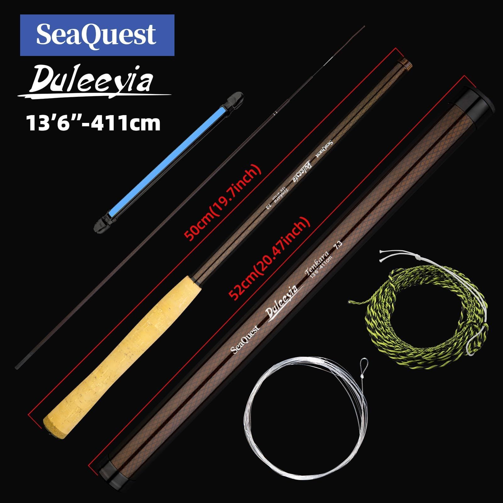 SeaQuest Duleeyia Tenkara Rod 13’6″ 7:3 411cm, 10 Sections, Lightweight, Used