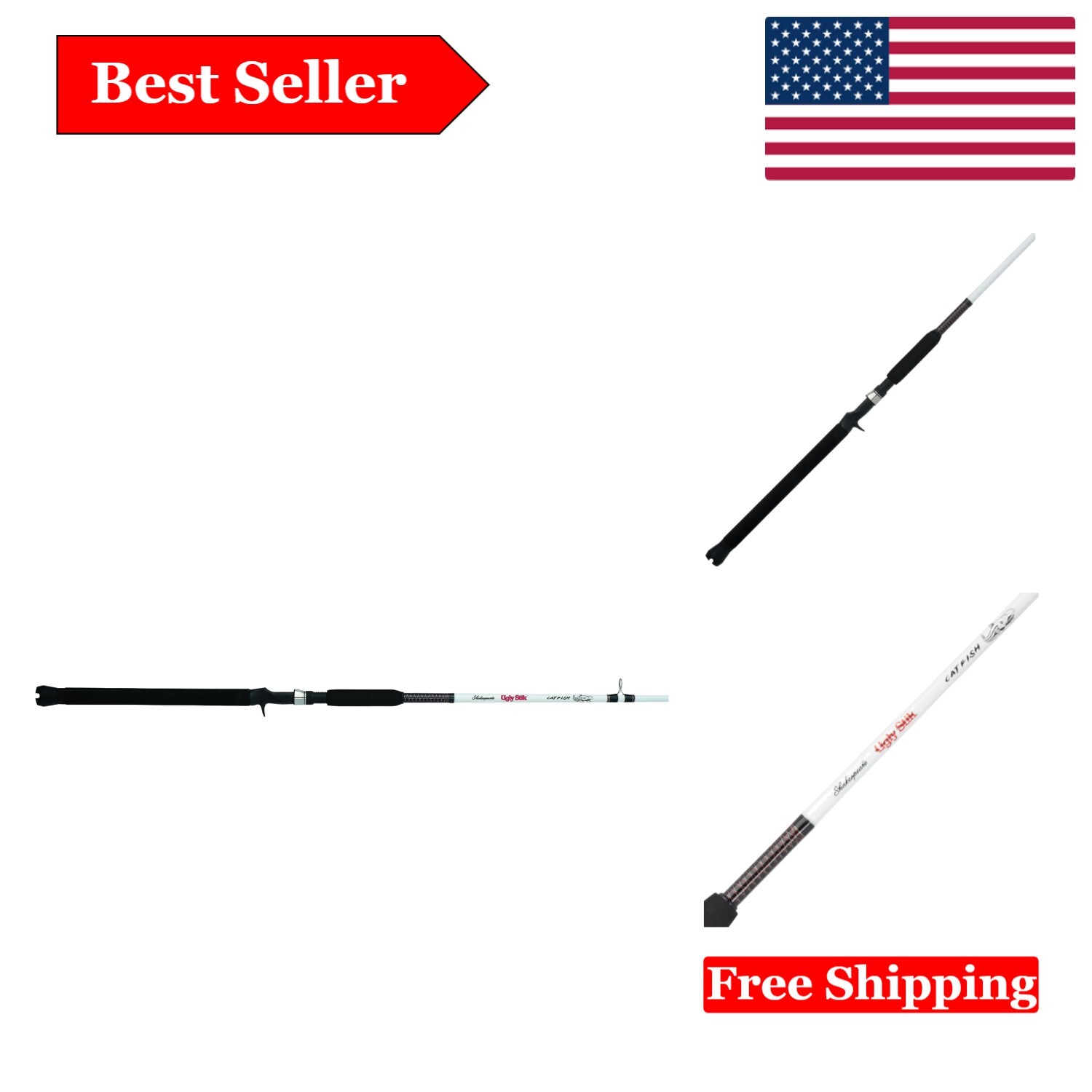8′ Catfish Casting Rod – Lightweight Graphite & Glass Fiber Excellence
