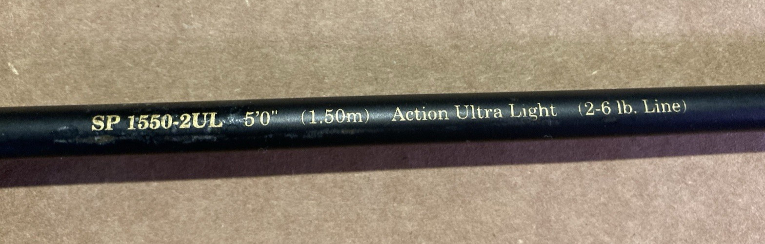 Shakespeare Alpha Graphite Ultralite 2-Piece Spinning Rod Perfect For Panfish