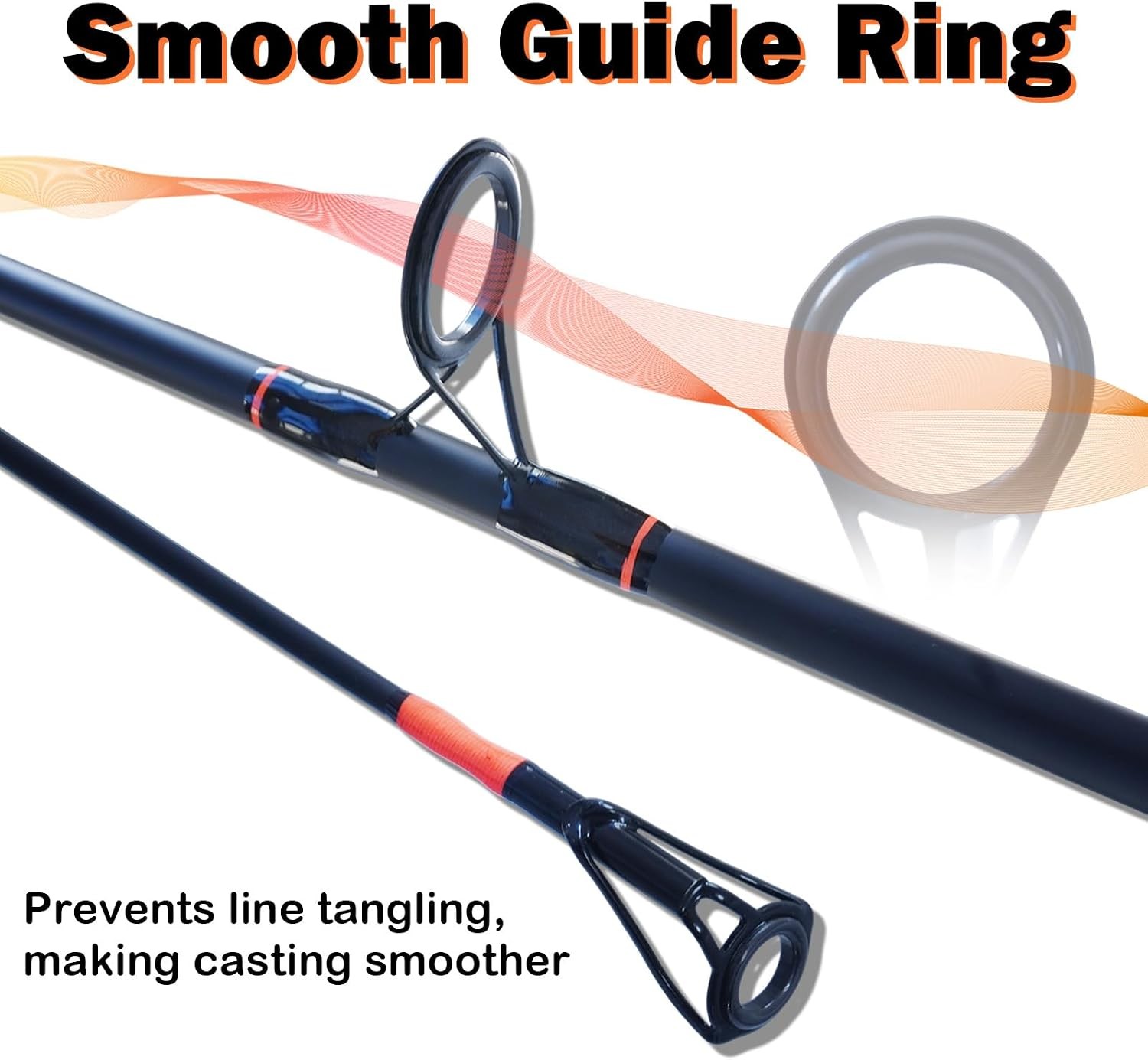 Surf Fishing Rod 9’/10’/11’/12′ Carbon Fiber Graphite Spinning Rod 3-Piece