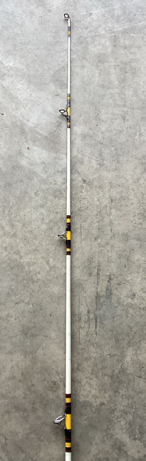 Vintage Penn Peer Stick Rod 2123P 6′ Saltwater 15 – 25 lb Split handle 4 guide