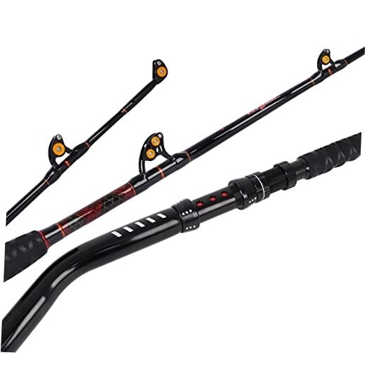 Bent Butt Trolling Rod 2-Piece Saltwater Offshore Fishing Rod Big Game Roller