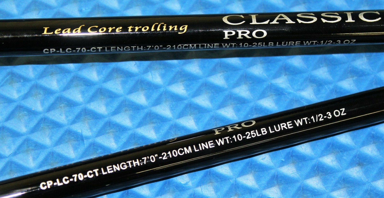Okuma Classic Pro 7′ 0″ Lead Core Trolling Rod Chartreuse Tip CP-LC-70-CT 2-Pack
