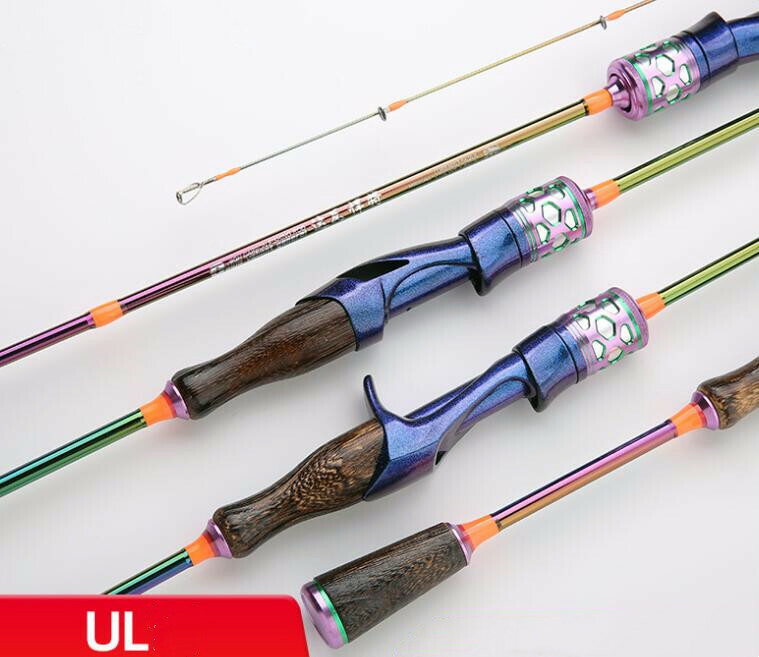 Ultra Light Fishing Rods Carbon Fiber Spinning/Casting Fishing Poles 1.68M/1.8M