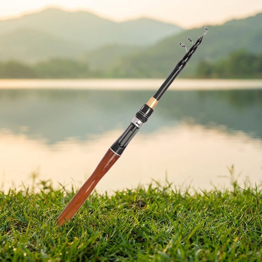 Compact Telescopic Surf Rod Fiberglass for Saltwater Fishing 1.6m to 2.4m