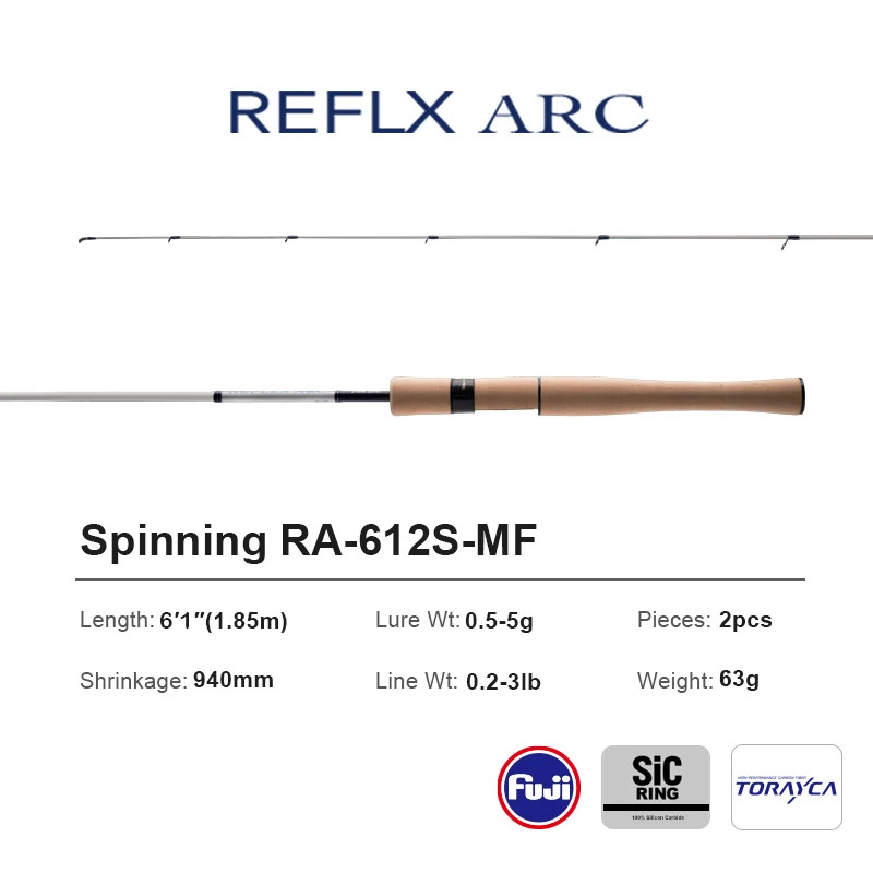 PURELURE REFLEX ARC Flick Cast BFS Rod 6FT Toray Carbon T1100 SIC