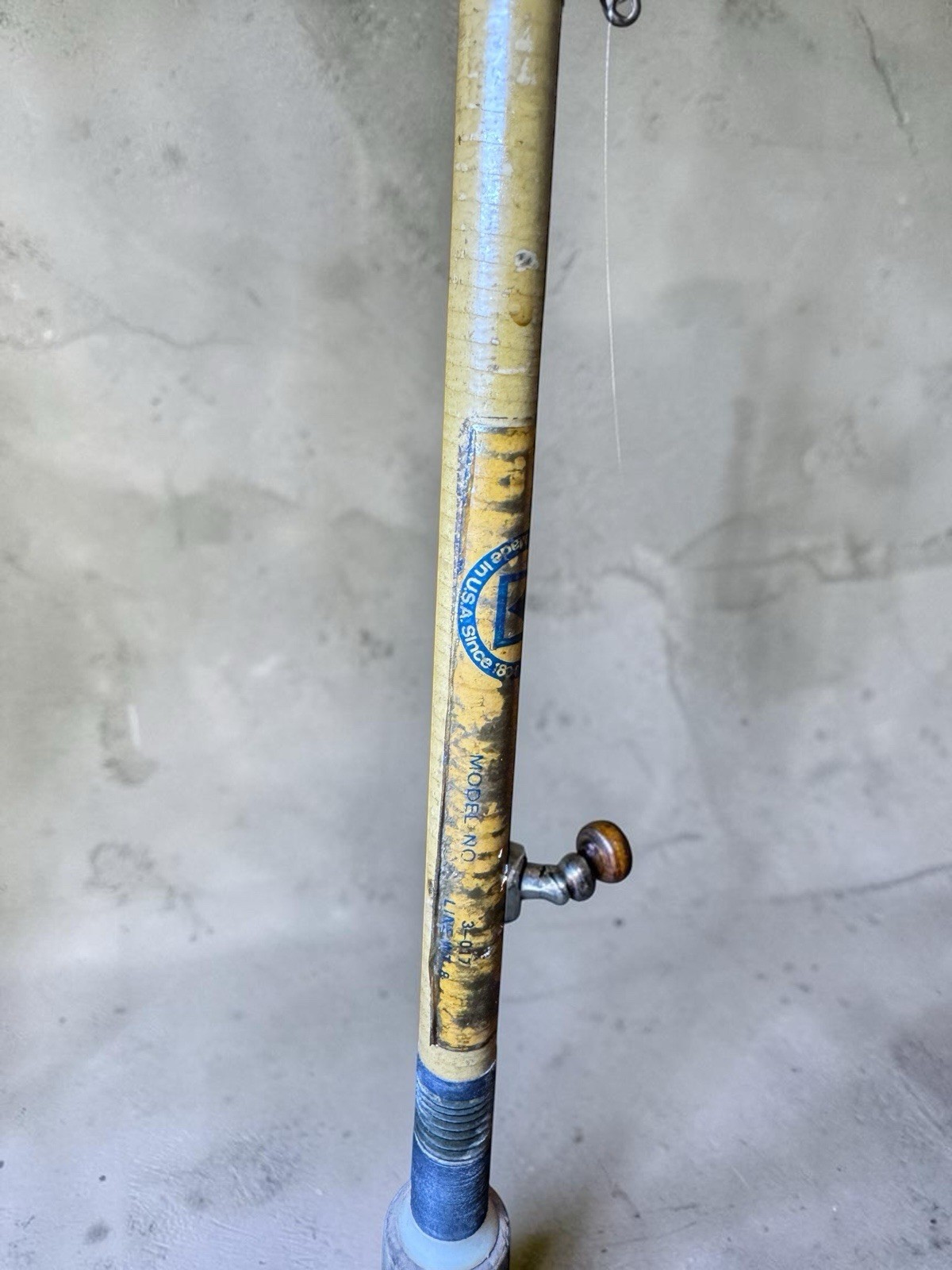 Vintage USA Martin Tuffy 2 Piece Fly Rod No 3-017 Line Wt 8 (8’ 5”) & Reel #66