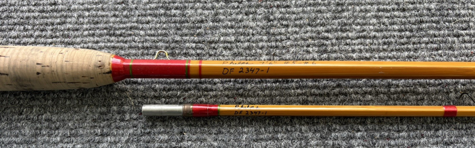 Vintage Peter Phelps Bedford Sportsman 7’6″ #5 #6 1981 Bamboo Fly Rod
