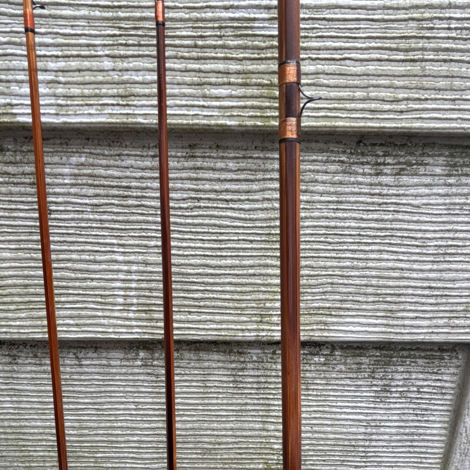 Wards Thoroughbred 9ft 4pc Split Bamboo Casting Rod never used original case