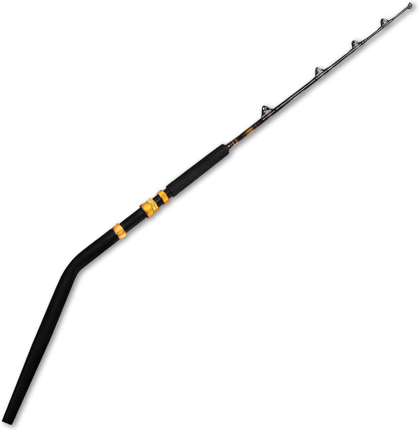 Bent Butt Fishing Rod 2-Piece Saltwater Offshore Trolling Rod Big Game Roller Ro