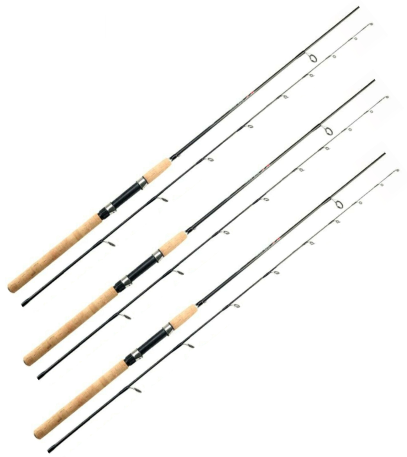 Fishing Pole Spinning Rod Carbon Fiber Portable Medium Fast Lightweight 8ft, 9ft