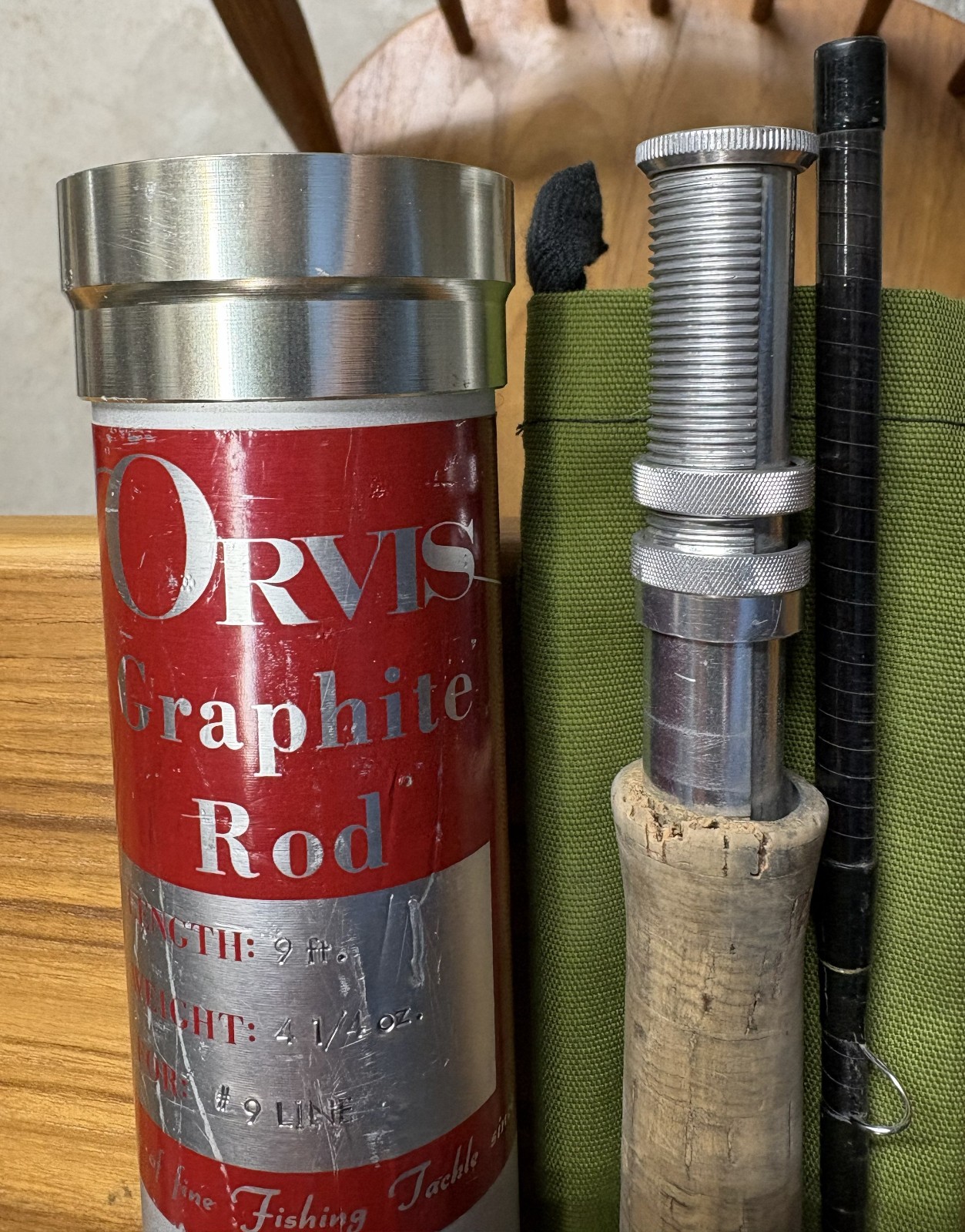 Orvis 9’ Shooting Star Graphite Fly Rod, #9 wt, 4.25oz 2pc With Tube And Sock