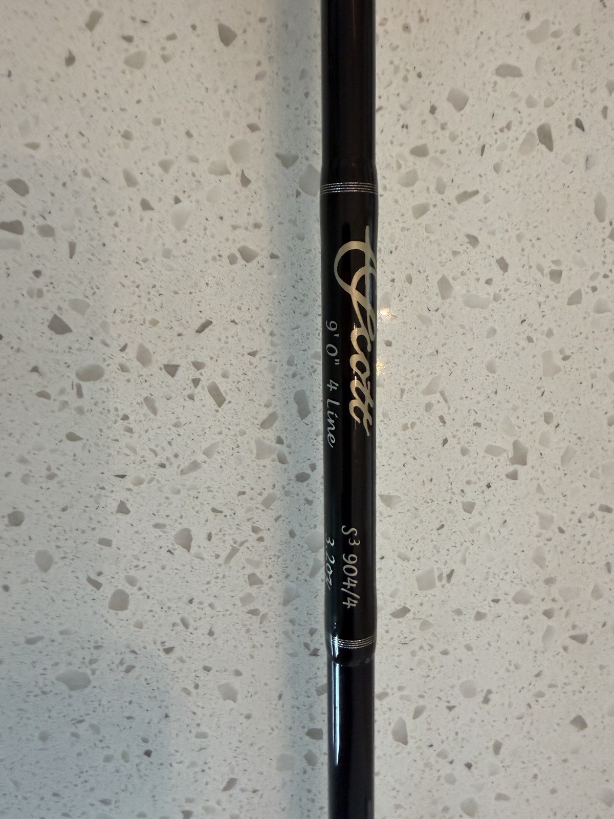 Scott S3 904/4 9′ 4wt 4pc Graphite Fast Action Fly Rod w/ Tube & Sock