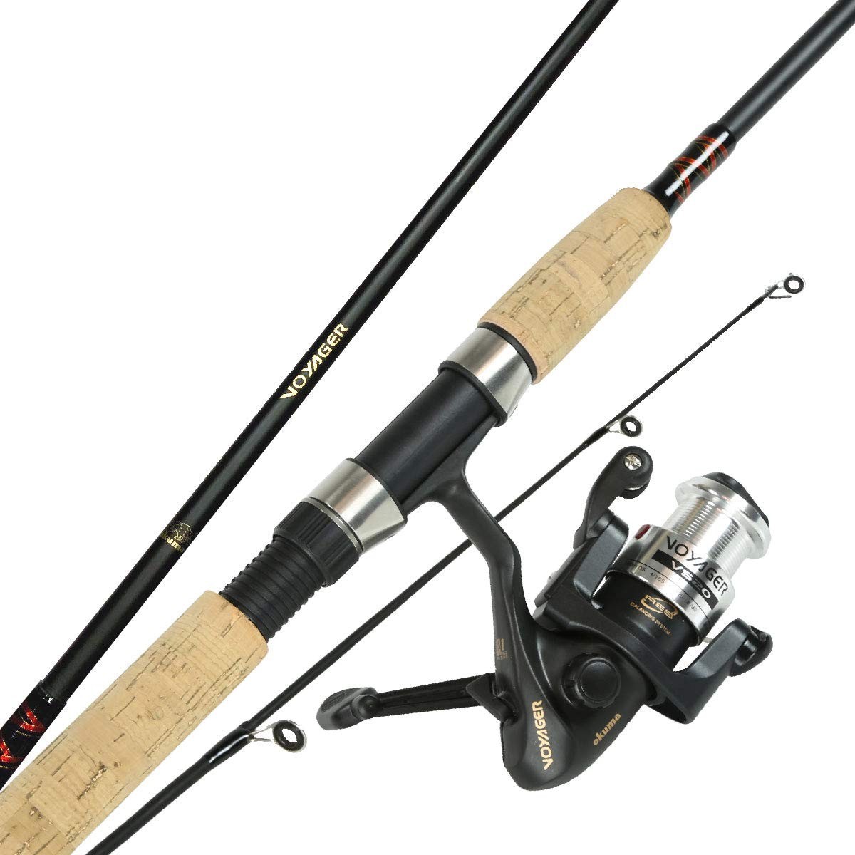 Freshwater Travel Spinning Fishing Rod and Reel Combo Kit – Portable & Lightweig