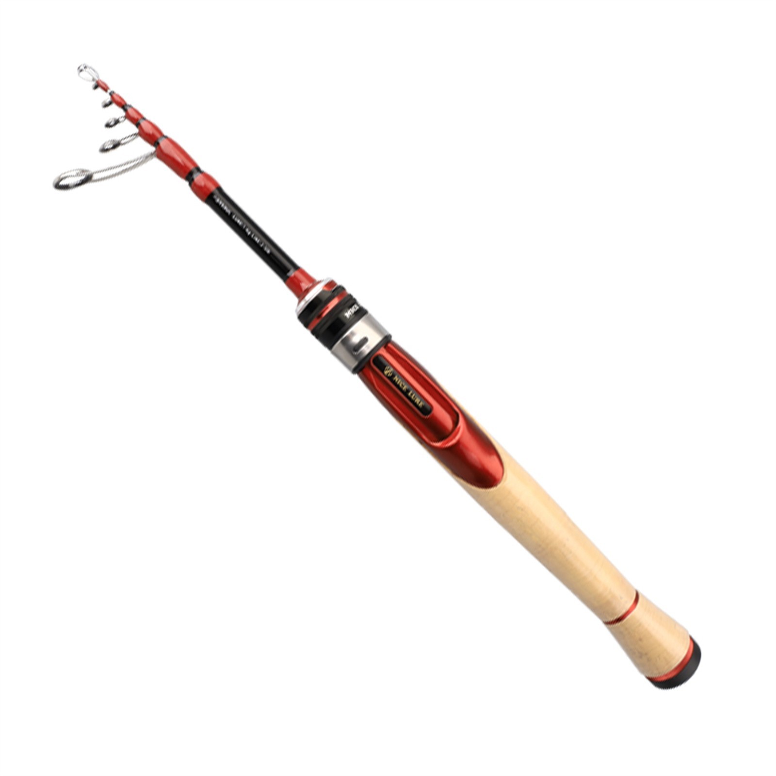 PURELURE Telescopic 1.53m/1.75m Travel Portable Lightweight Fishing Rod