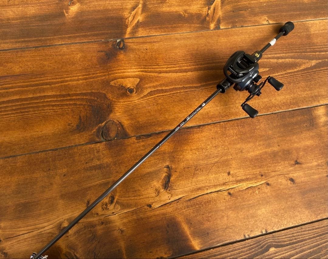 Bass Fishing Set 6ft Carbon Bait Rod Finesse Reel Used