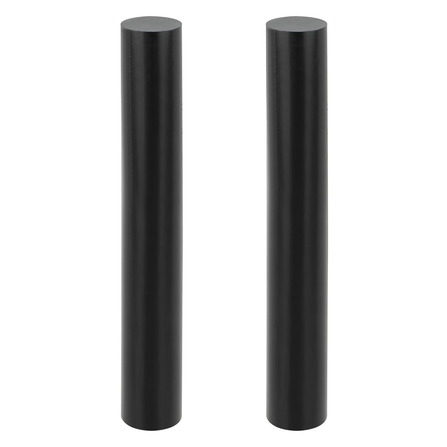 MUKCHAP 2Pcs 1.5 x 12 Inch Black Round Acetal Copolymer Rods, Long Pom Plasti…