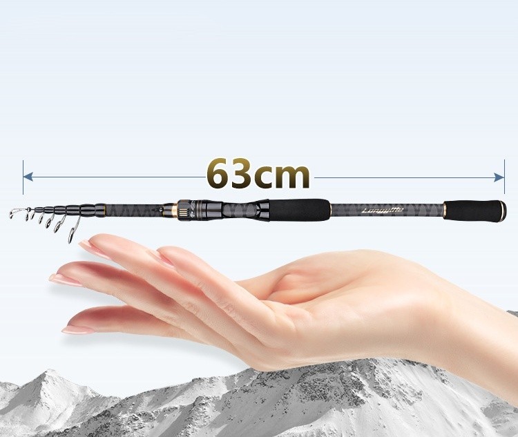 Telescopic Fishing Rod Carbon Fiber Travel High Sensitive Rods Fast Action Pole