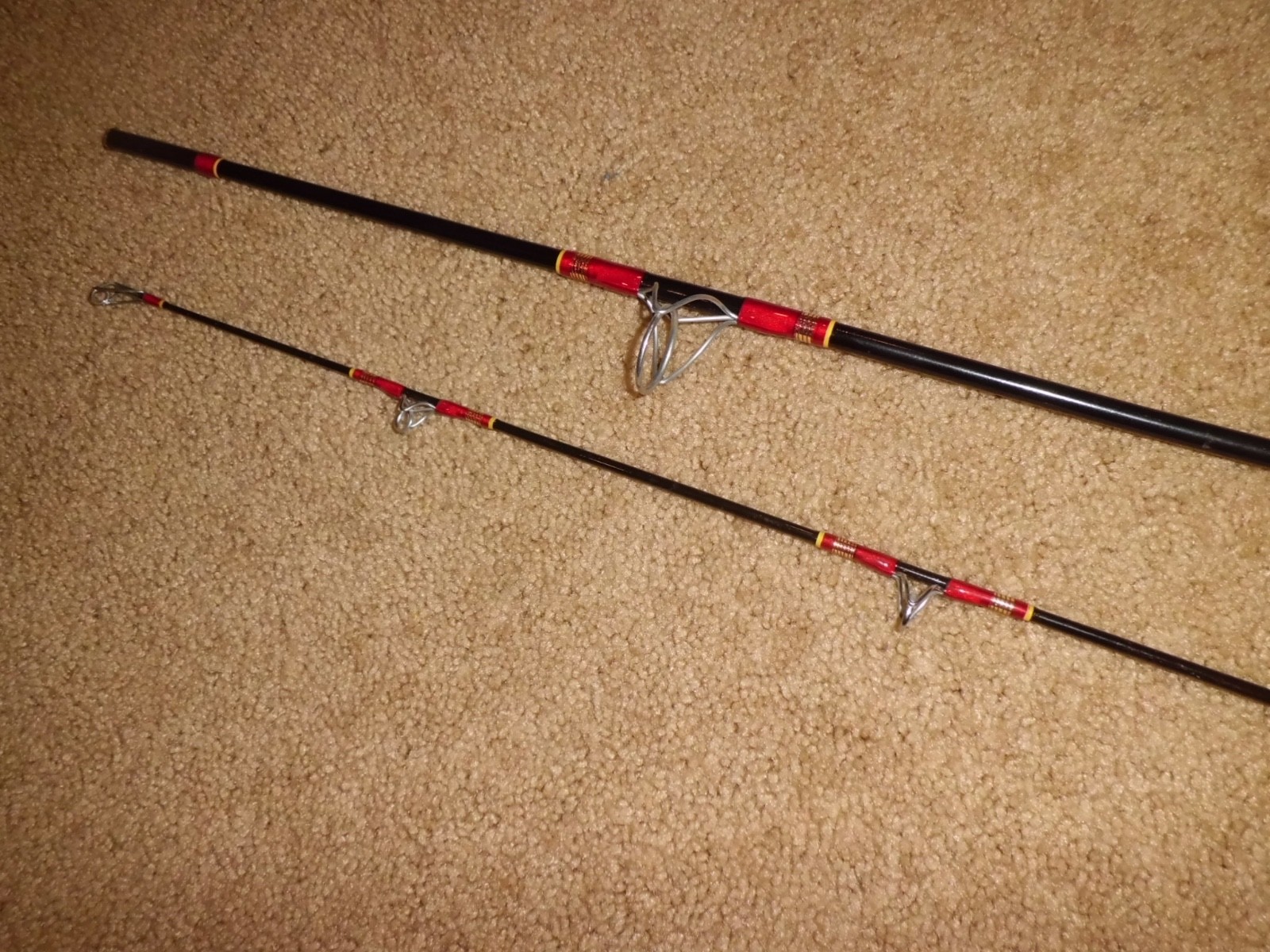 Vintage Custom HARNELL Spinning 7’6″ Rod made in USA- 20 lb test