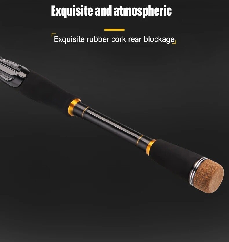 Fishing Rod Casting Spinning Travel Carbon Fiber Pole 4/5 Sections Fishing Rod