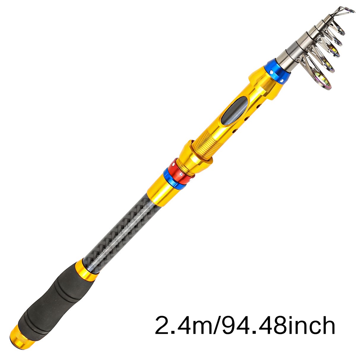 Telescopic Fishing Rods High Carbon Fiber Portable Rod Sea Spinning Pole Fast