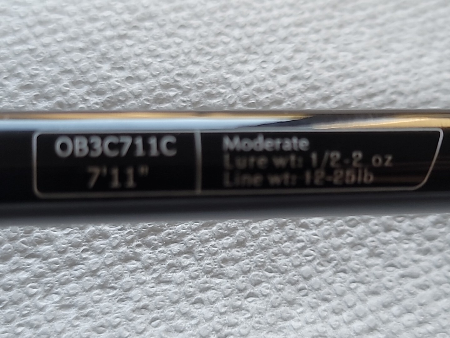 13 FISHING Omen Black Casting Rod- 7’11” Moderate 1 Piece Rod #OB3C711C NEW