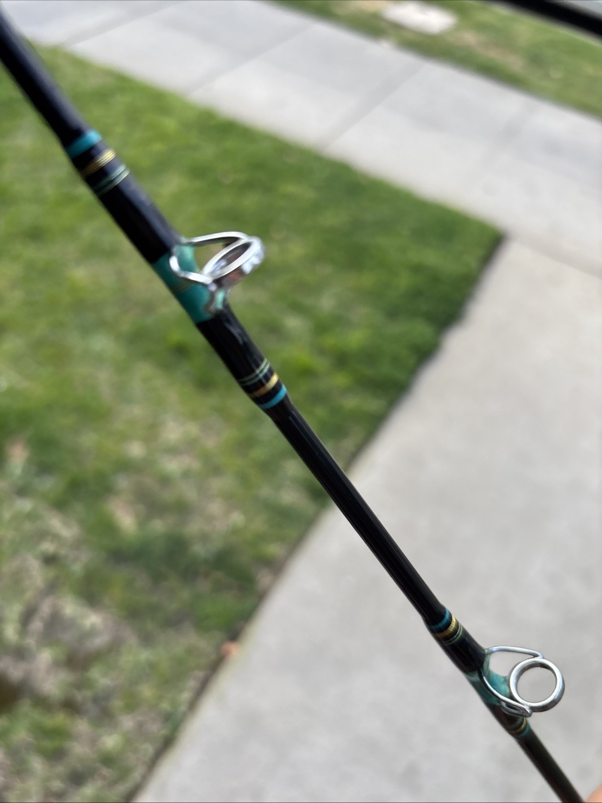 Calstar Grafighter 870L 7’ 15-30LB 1-Piece Fishing Rod USA READ 2 DAMAGED GUIDES