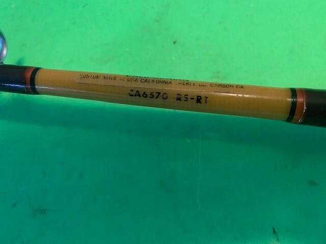 VINTAGE SABRE CALIFORNIAN 5 FOOT 6 INCH 30 TO 80 POUND RATED TROLLING FISHING RO