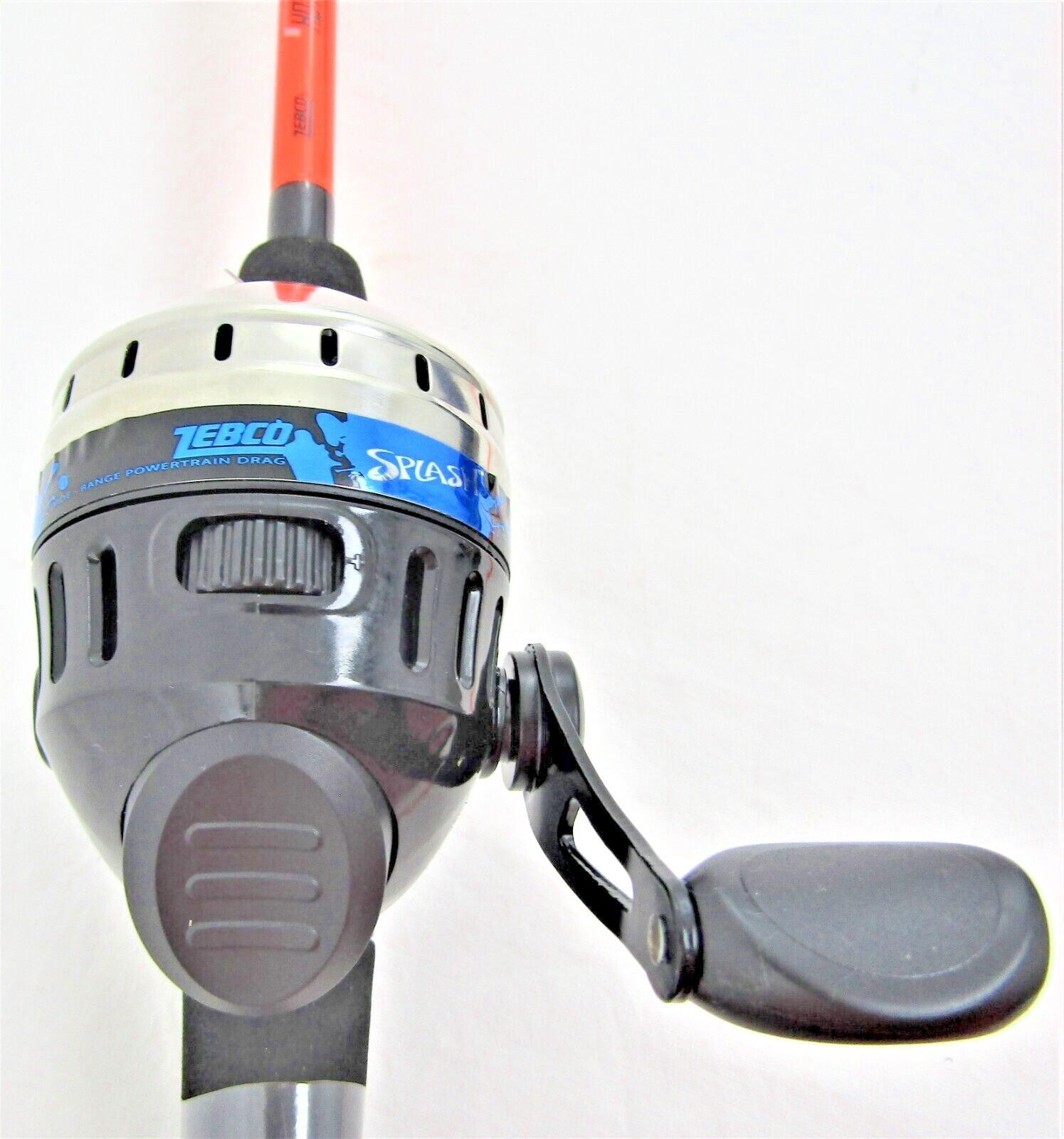 ZEBCO HOT CAST SPLASH 6’6″ HOT ORANGE SPIN CAST COMBO #HCSTORC662M
