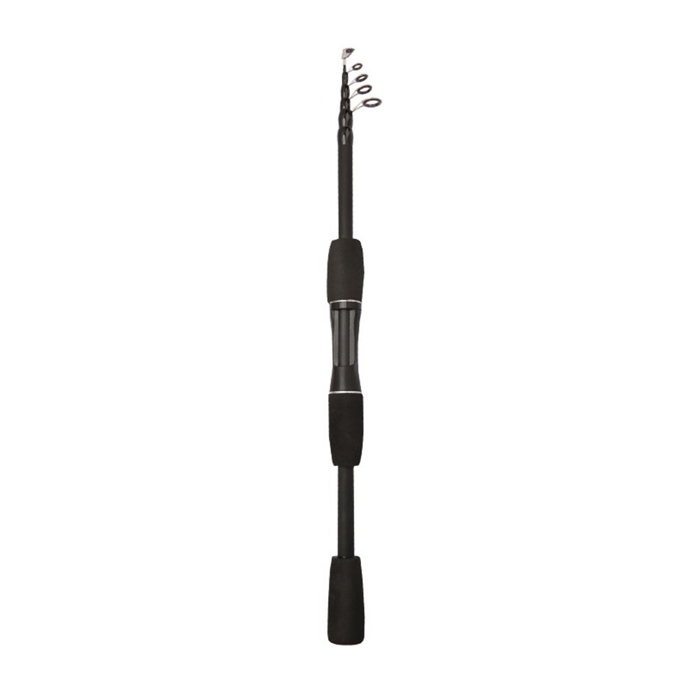 Telescopic Fishing Rod 1 5m 2 1m Carbon Fiber Baitcast Straight Handle