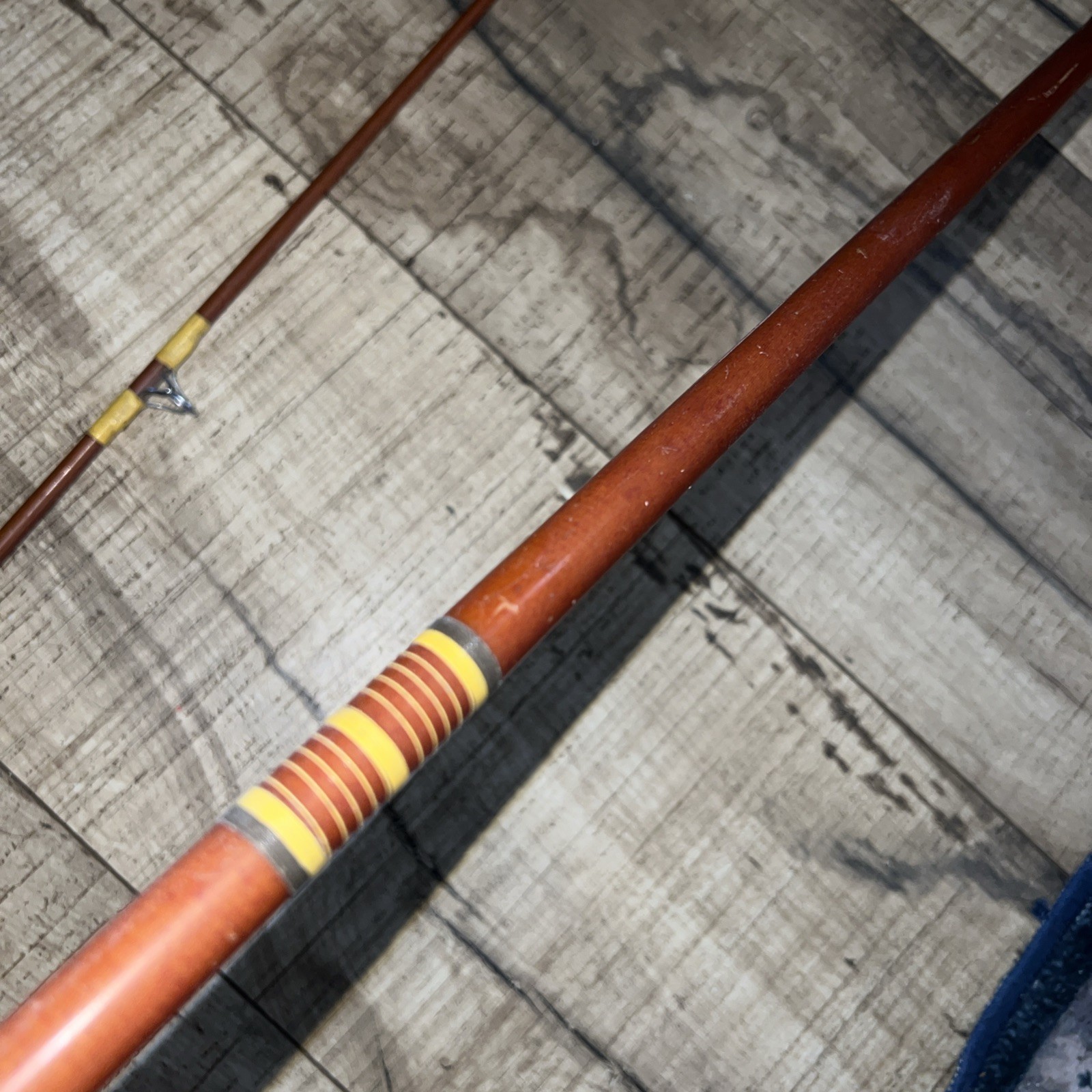 Vintage Eagle Claw Wright & McGill Powerlight MPLS 8ft 2pc spinning Rod Cork