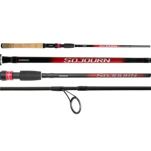 Shimano Sojourn Spinning Rod 6′ 6″ 2 Piece Medium SJS66M2BK