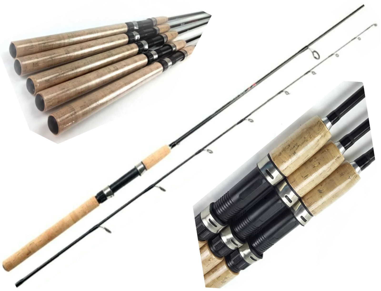 Fishing Pole Spinning Casting Rod Carbon Fiber Portable Medium Fast Lightweight