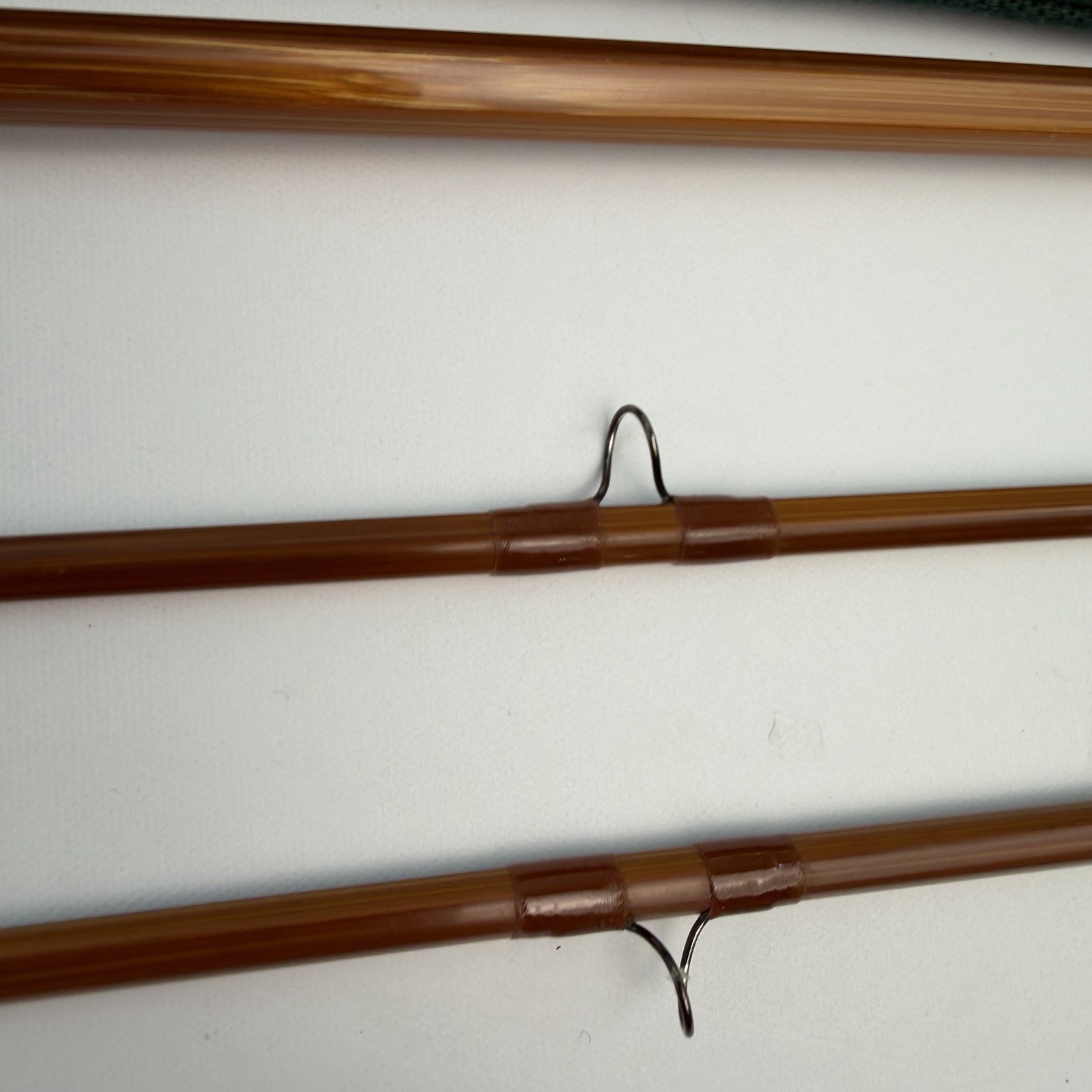 Vtg CW Jenkins & Son Signature Split Bamboo Fly Rod 7’6″ 4/5wt Tube Sock Ex Tip