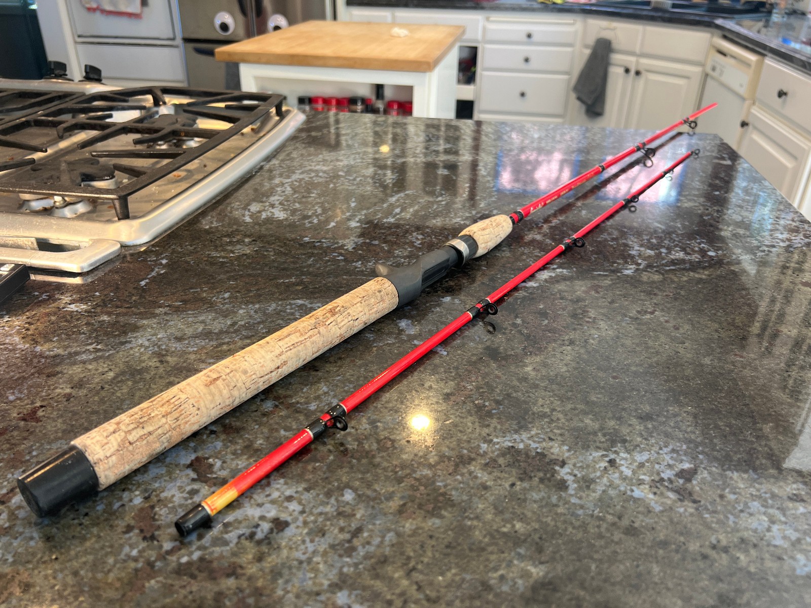 Lamiglas CGR 762 L Team Kokanee 7’6″ Rod Jared Johnson BROKEN TIP 4-8lb