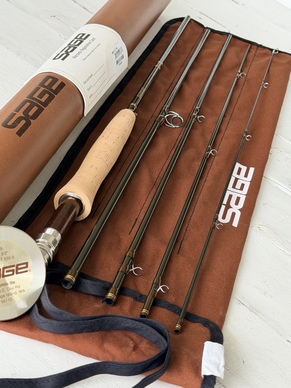 **BEAUTIFUL** 🔥*RARE* SAGE SLT 5wt 9’ft🔥~5Pc RARE TRAVEL ROD~🔥