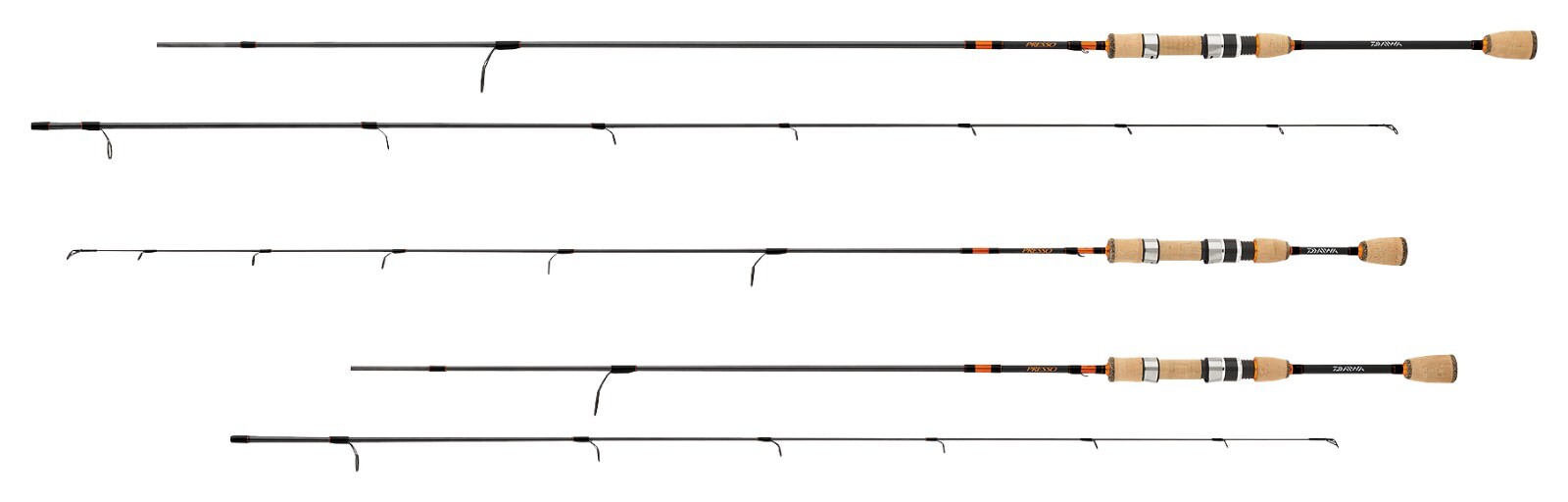 Daiwa Presso UL 5’6” 2pc Spinning Rod PSO562ULFS