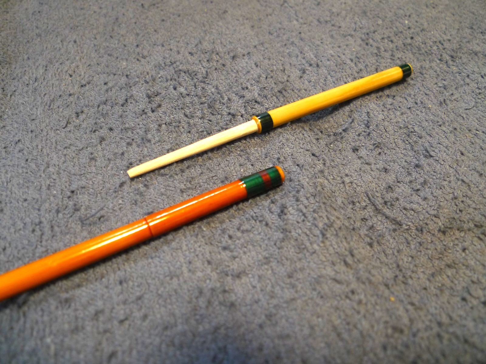 [Japanese Marutake flyrod]7’1″ #3 4pc (ext tip)-unused ‘Marubushi bamboo’ flyrod