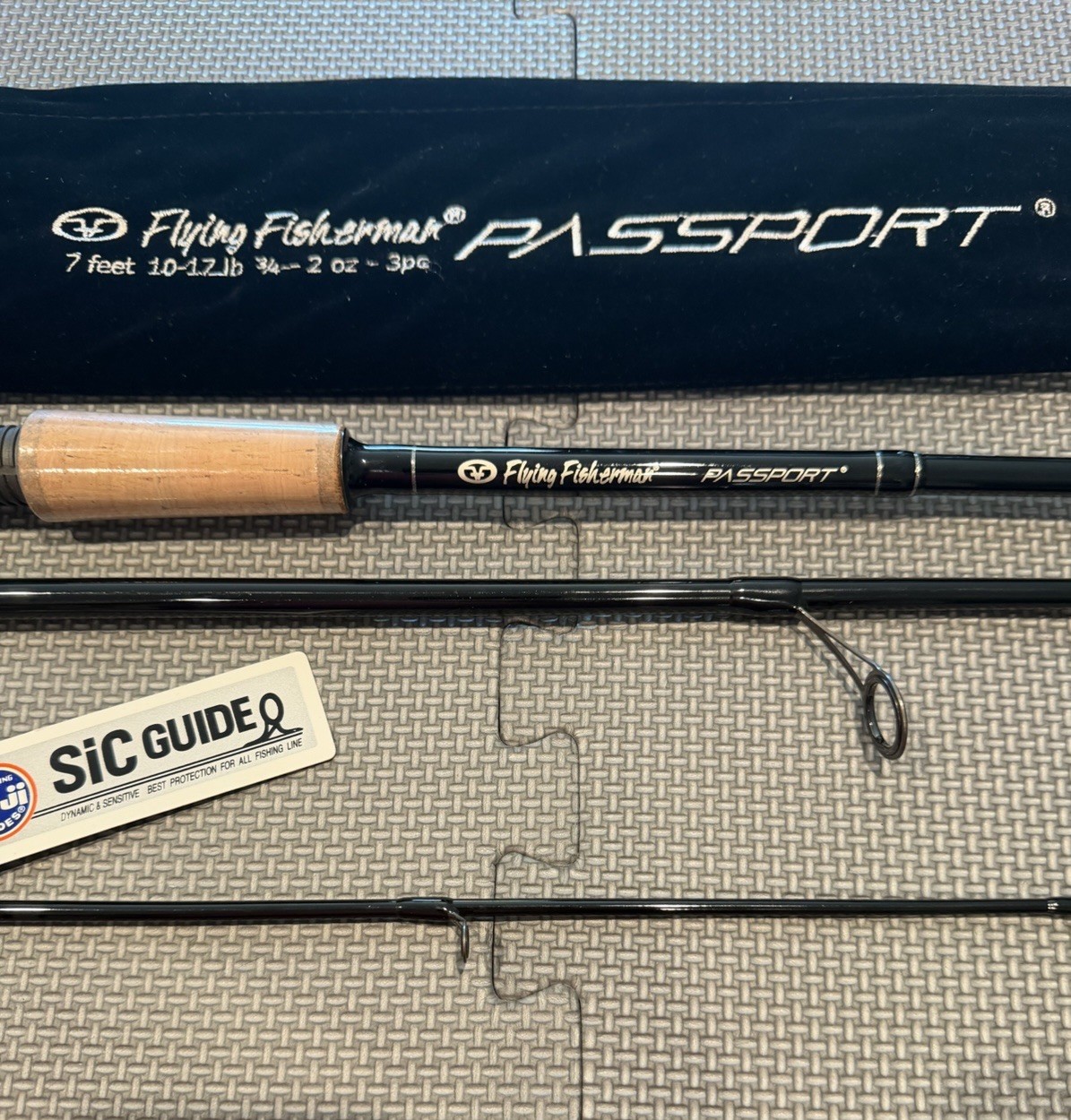 Flying Fisherman 7′ Passport Travel Spinning Fishing Rod 10-17 Lb 3/4-2 oz 3 Pc